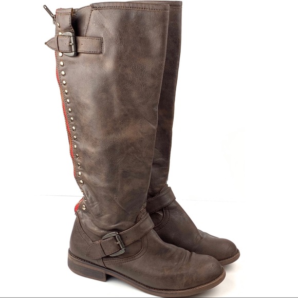 Candie's Shoes - Candies wide calf boots Cakingston size 8.5 brown